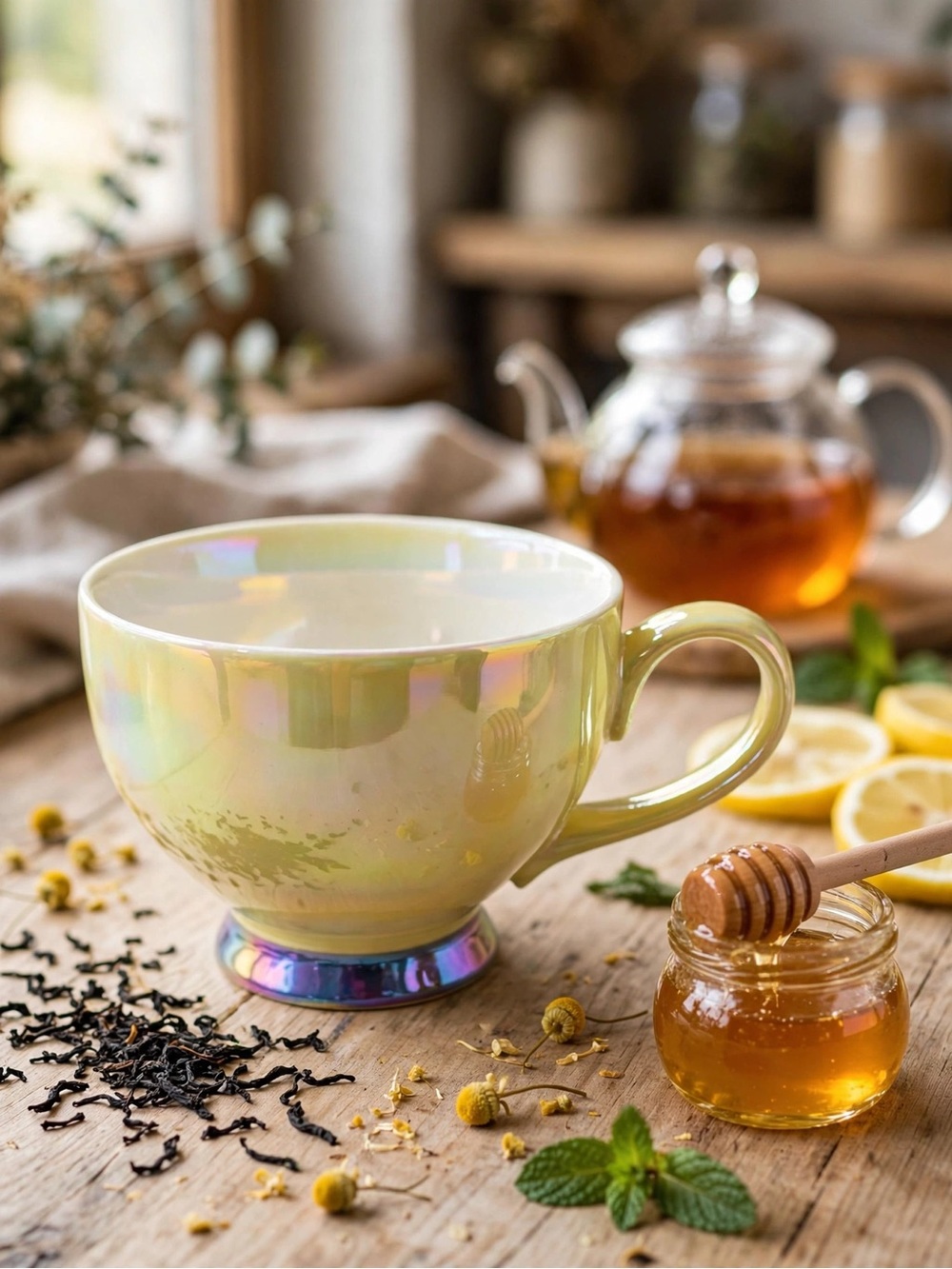 DAVIDsTEA Teacup Mug - Yellow Iridescent